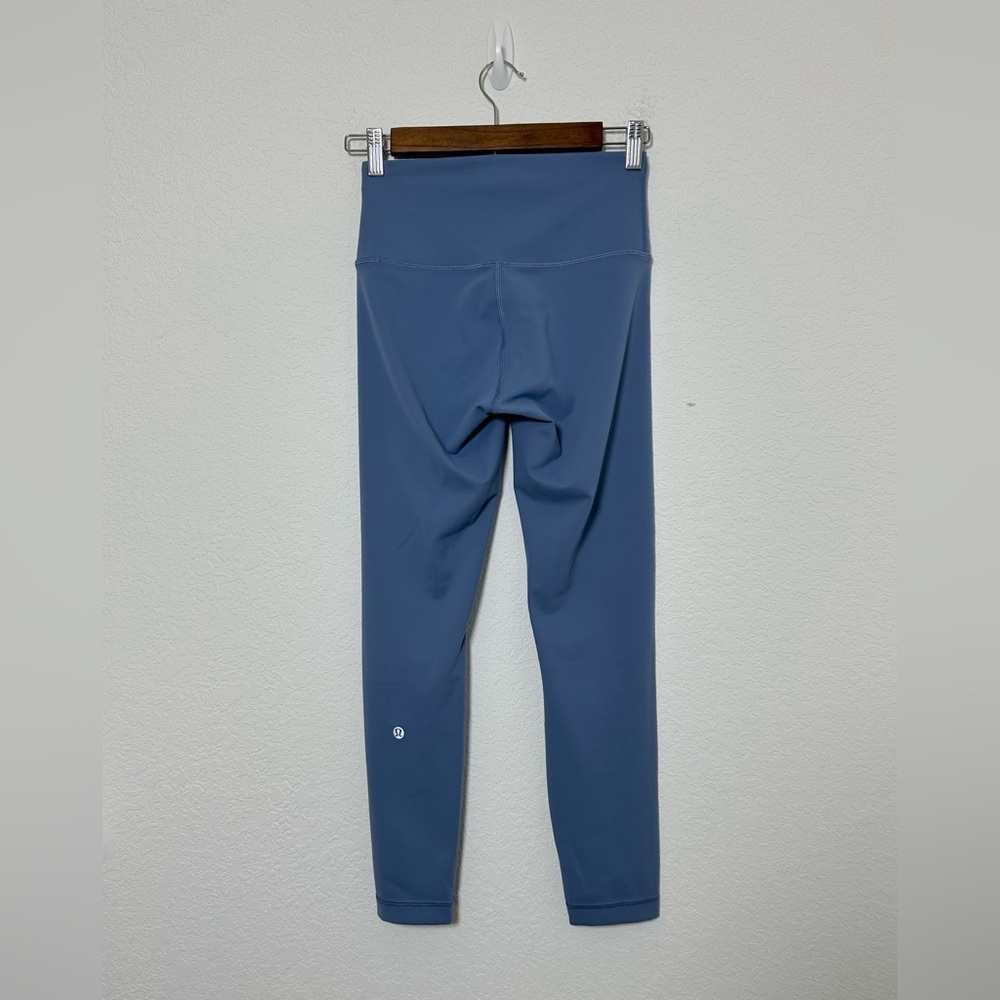 Lululemon Athletica Women’s Size 6 US Midi Rise Blue Leggings - Picture 2 of 11